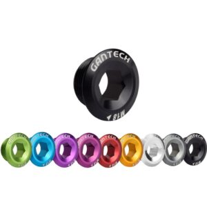 Tampa Pedivela Integrado Gantech Bike/Bicicleta M18 Aluminio Várias Cores - Oferta na Shopee