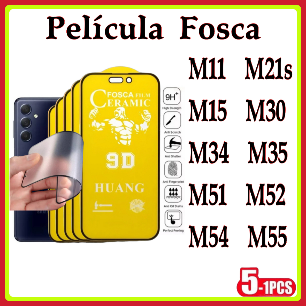 Película Fosca Cerâmica Flexível 9D Hidrogel Samsung M11 M21S M15 M30 M34 M35 M51 M52 M54 M55 Película Fosca Cerâmica Flexível 9D Hidrogel Samsung M11 M21S M15 M30 M34 M35 M51 M52 M54 M55 - Oferta na Shopee