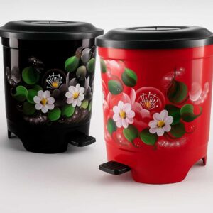 Lixeira Plástica 13 Litros Pintadas a mão - Oferta na Shopee