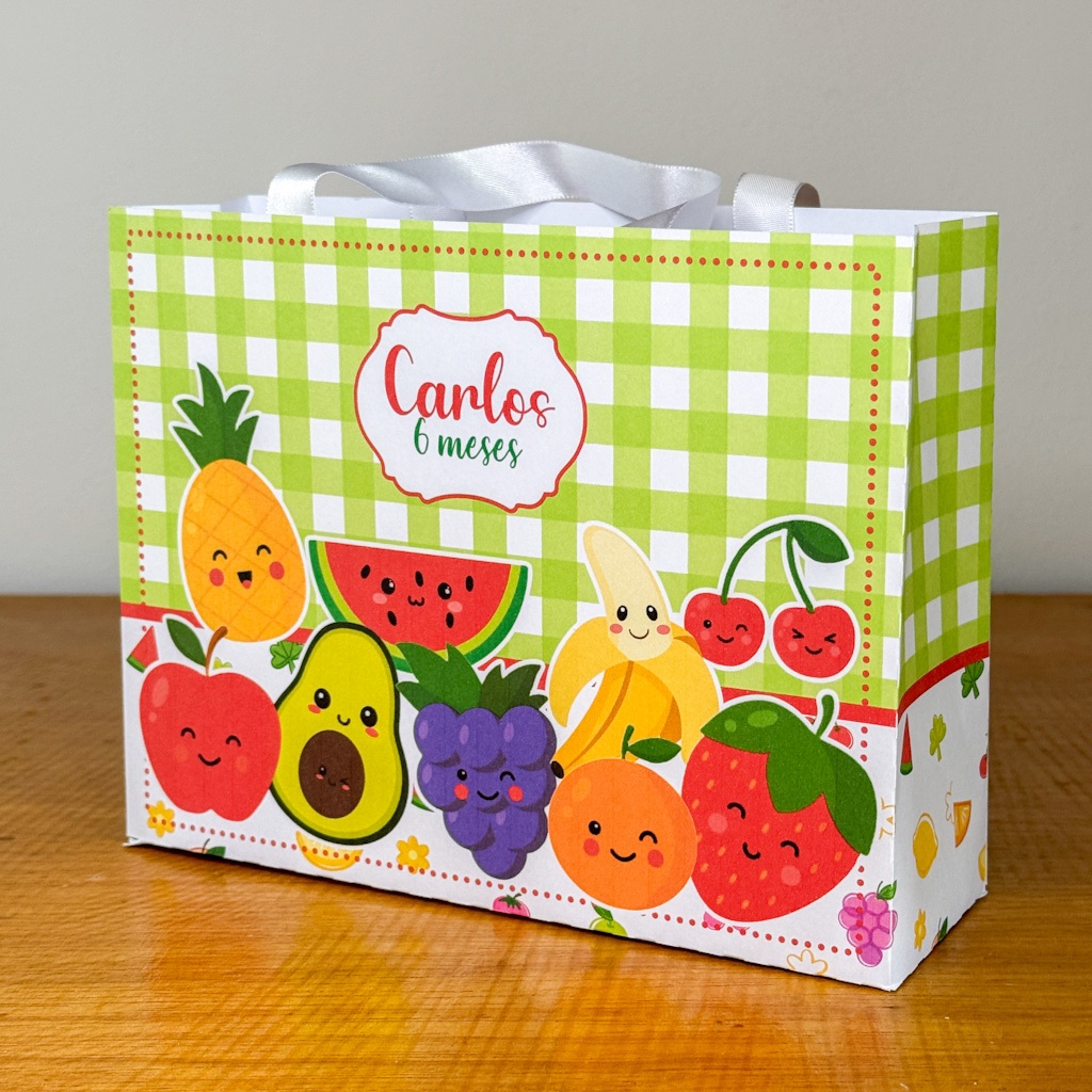 Sacola Frutinhas Frutas Quitanda Personalizada Pegue e Monte lembrancinhas Aniversário Mêsversário Sacolinha Sacola Frutinhas Frutas Quitanda Personalizada Pegue e Monte lembrancinhas Aniversário Mêsversário Sacolinha