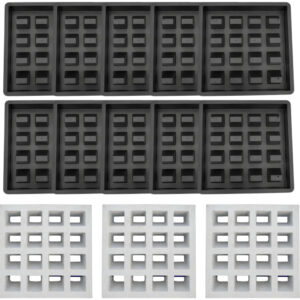 10 Forma Molde Kit Elemento Vazado Combosé Gobogó Parede Divisória 16 Furos Veneziana Janela Iluminação - Oferta na Shopee