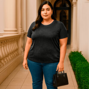 T-Shirt Feminina Plus Size G1 a G8 Viscolycra Blusa Básica Confortável Estilosa Casual Soltinha - Oferta na Shopee