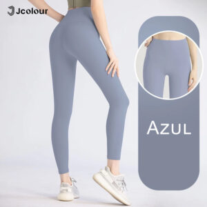 Calça Feminina Slim De Cintura Alta Para Ioga