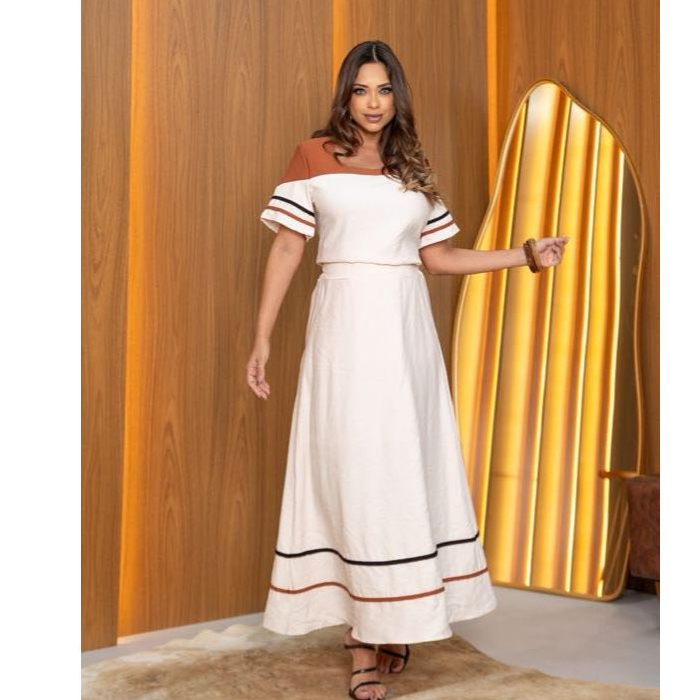 Conjunto Lindo Femenino Saia e Bluça na Alfaiataria marrant com detalles Elegante e chip com Bolsos Conjunto Lindo Femenino Saia e Bluça na Alfaiataria marrant com detalles Elegante e chip com Bolsos - Oferta na Shopee