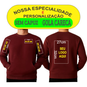 BLUSA DE FRIO Diversas Estampa Personalizada  Unissex Varias Cores sem Capuz Gola Careca - Oferta na Shopee