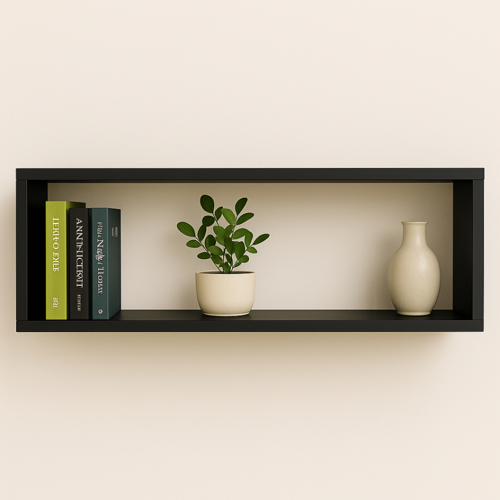 Nicho Retangular 100x30x15cm Mdf Decoração Sala Escritório Quarto Nicho Retangular 100x30x15cm Mdf Decoração Sala Escritório Quarto