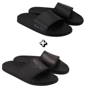 2 Pares de Chinelo Slide Unissex – Versáteis e Confortáveis - Oferta na Shopee