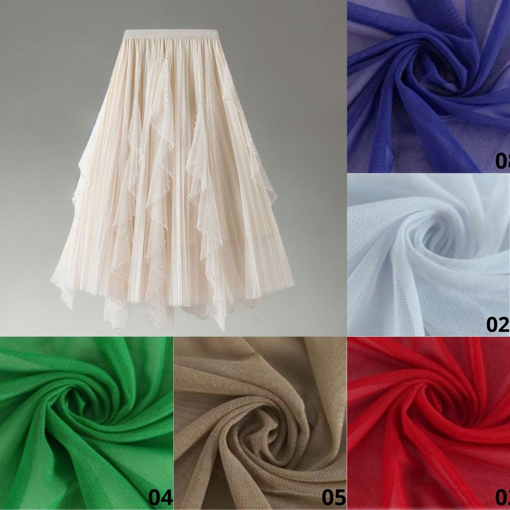 Tecido microtule, tule de malha, tule com lycra largura ( 1,60 ) Tecido microtule