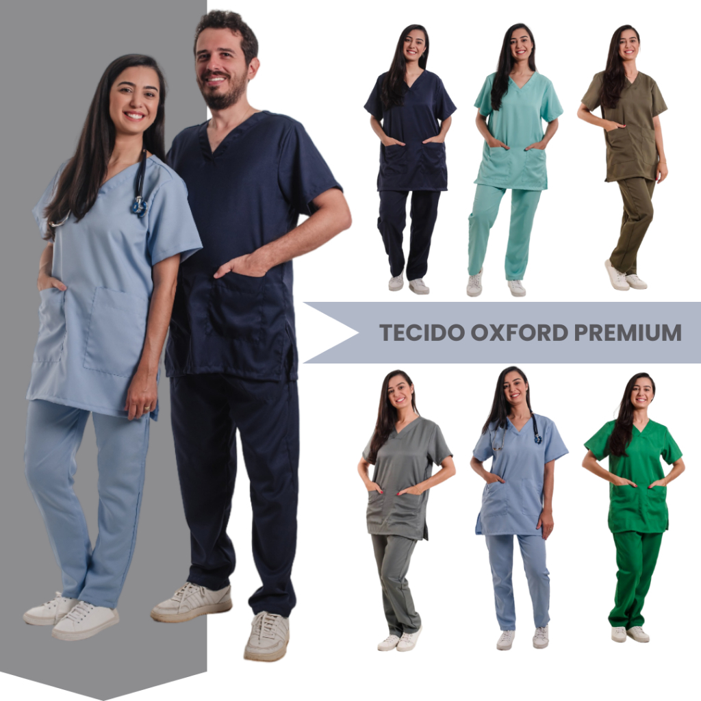 Scrub Enfermagem Pijama Cirúrgico Hospital Clínica Uniforme OXFORD Linha Premium Unissex Scrub Enfermagem Pijama Cirúrgico Hospital Clínica Uniforme OXFORD Linha Premium Unissex - Oferta na Shopee