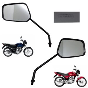 Par de Retrovisor + Porcas Honda CG 125 2005 A 2013 Original - Oferta na Shopee