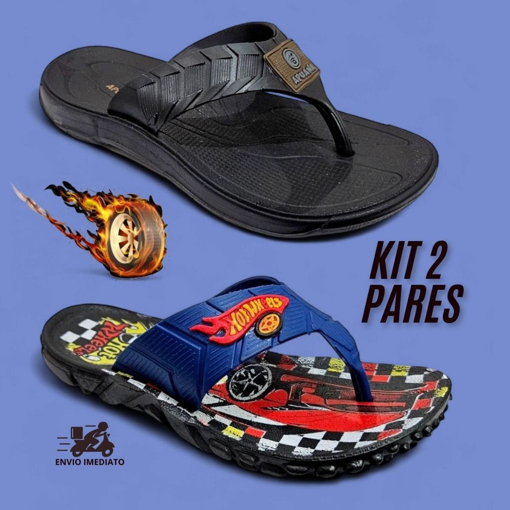 Kit 2 Pares Chinelo Menino Tratorado + Chinelo Infantil Masculino Dedo Frente Kit 2 Pares Chinelo Menino Tratorado + Chinelo Infantil Masculino Dedo Frente - Oferta na Shopee