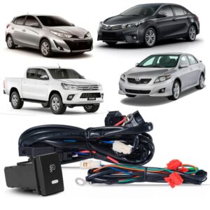 Chicote Farol Milha Neblina Corolla 2009 á 2019 Hilux 2017 á 2019 Yaris 2017 á 2019 - Oferta na Shopee