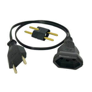 Cabo De Energia P/Autotransformador 10A Bipolar Conector H - Oferta na Shopee