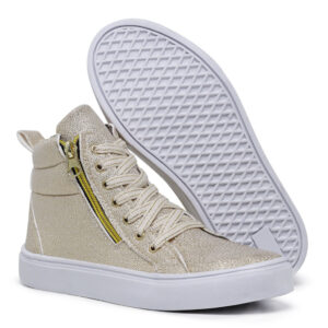 Tênis Botinha Feminina Sneaker Zíper Lateral Treino Promo várias cores - Oferta na Shopee