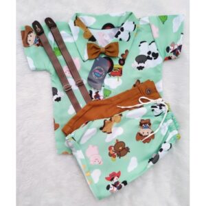 CONJUNTO INFANTIL FAZENDINHA ROUPA TEMÁTICA 5 PEÇAS - Oferta na Shopee