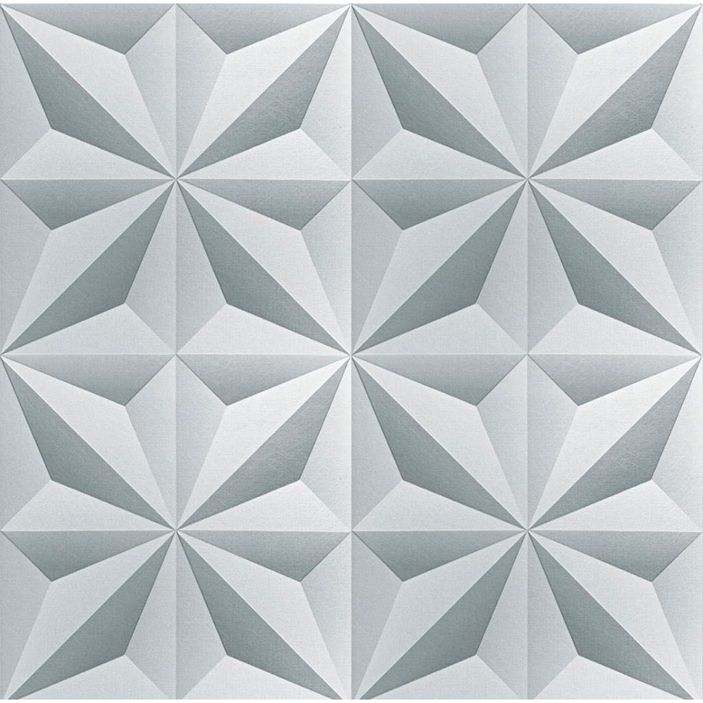 Papel de Parede 3D Branco 5 METROS x 45CM Adesivo Autocolante para Sala, Quarto Papel de Parede 3D Branco 5 METROS x 45CM Adesivo Autocolante para Sala