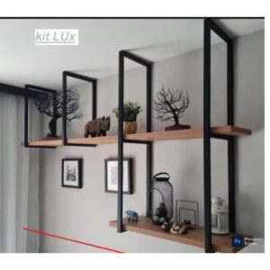 PRATELEIRA INDUSTRIAL LUX DE PAREDE OU SUSPENSA OU TETO(SE CASO FOR PARA TETO