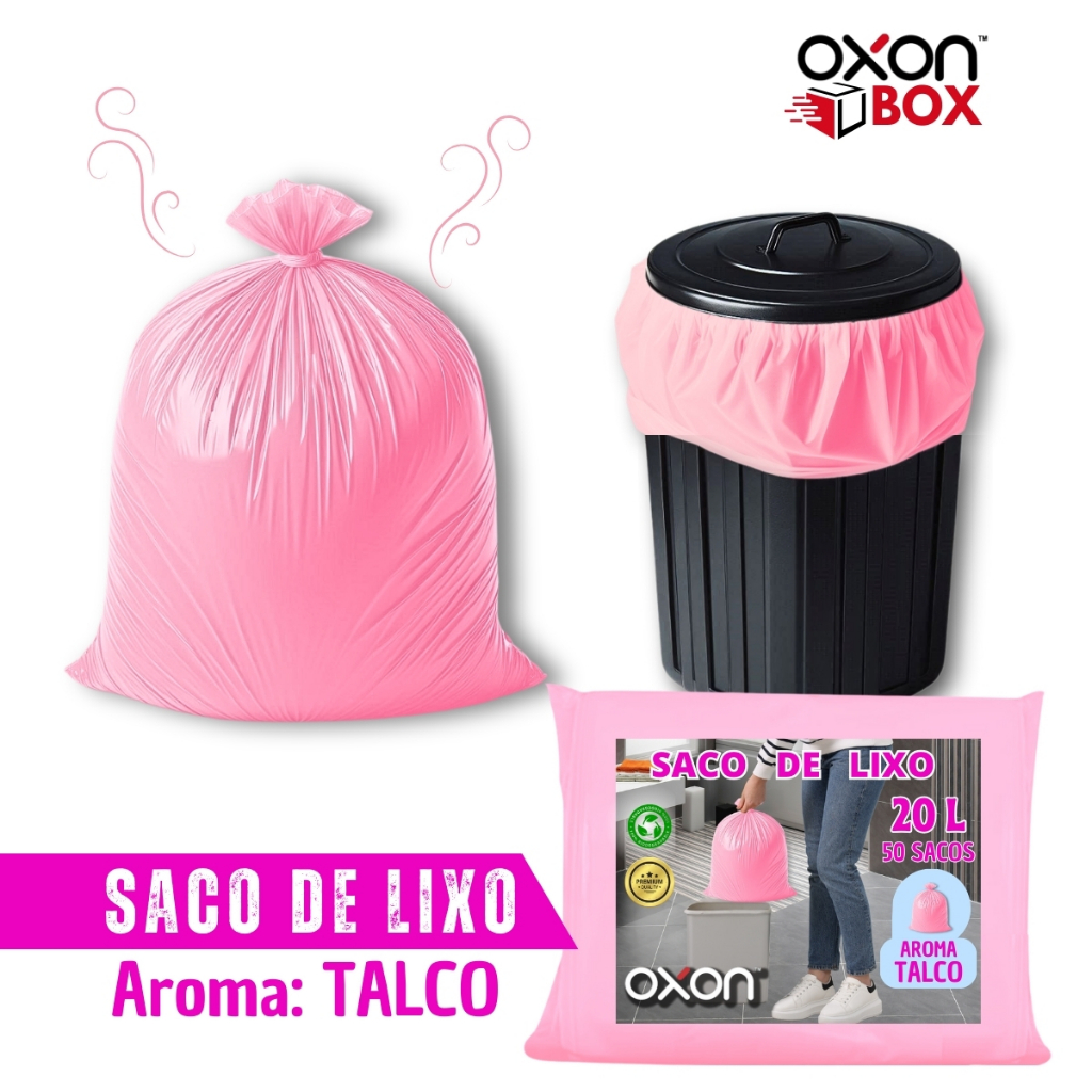 50 Unidades Sacos De Lixo Rosa 20L Perfumado Aroma Talco Banheiro Escritório Cozinha Salão 50 Unidades Sacos De Lixo Rosa 20L Perfumado Aroma Talco Banheiro Escritório Cozinha Salão - Oferta na Shopee