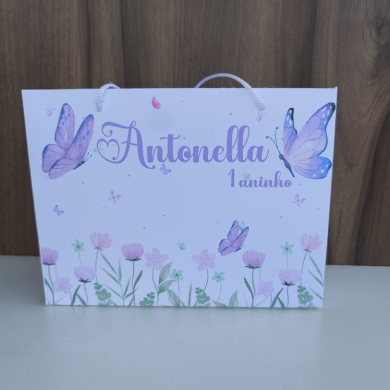 Sacolinha Personalizada Jardim das Borboletas Lilás - Pegue e Monte Sacolinha Personalizada Jardim das Borboletas Lilás - Pegue e Monte - Oferta na Shopee