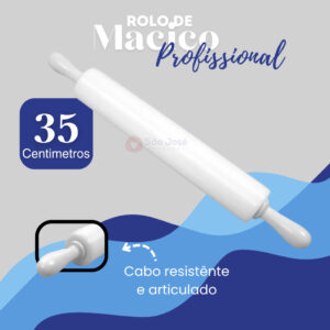 Rolo Giratório Maciço 35cm Em Polietileno Linha Profissional - Oferta na Shopee