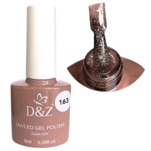 Esmalte Em Gel Glitter Unha Manicure D&z Bela Rosa Lirio - Oferta na Shopee