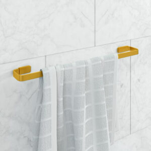 Porta Toalha de Banho Quadrado Dourado - Oferta na Shopee