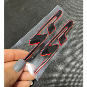 Par De Adesivos Emblema Sp  P/ Stilo Punto Fiat Resinado - Oferta na Shopee