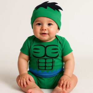 Body Bebê Mêsversário Temático Do Hulk Super Confortável Linha Premium - Oferta na Shopee