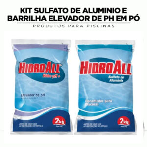 Kit Barrilha Leve + Sulfato de Alumínio Hidroall 2kg (Elevador de pH e Decantador Para Piscina) - Oferta na Shopee