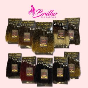 LUD - GOLDEN PLUS - CABELO BIOFIBRA CACHEADO MEGA VOLUME 65CM - Oferta na Shopee