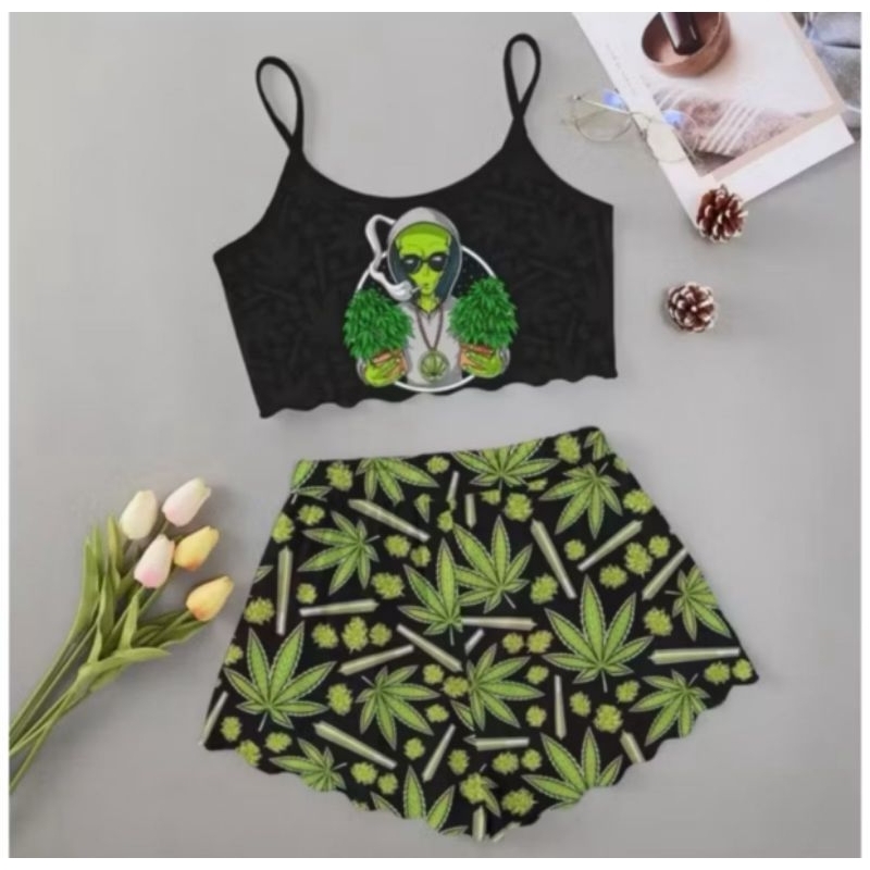 pijama cropped babydoll personagens roupa de dormir carnaval Naruto alien erva pijama cropped babydoll personagens roupa de dormir carnaval Naruto alien erva - Oferta na Shopee