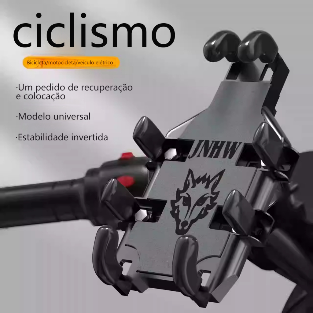 Suporte para celular com braços octopus: anti-vibração, fixa firmemente – especializado para moto e bicicleta, essencial Suporte para celular com braços octopus: anti-vibração, fixa firmemente – especializado para moto e bicicleta, essencial