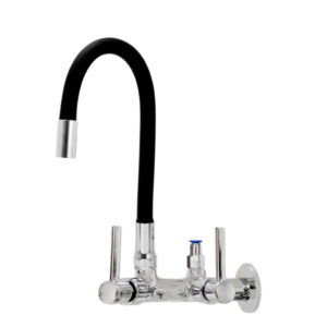 Torneira Cozinha Parede Tubo Flexível Preto abs Com Saida Adaptador Purificador Filtro 1/4 6