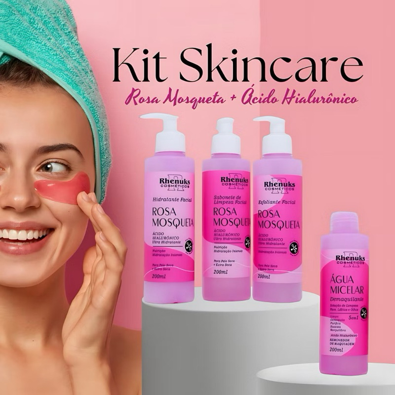 kit Skin Care Tratamento Facial -4 produtos para o rosto kit Skin Care Tratamento Facial -4 produtos para o rosto
