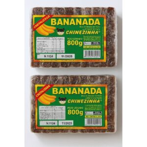 kit Doce Bananada Cristalizada Mariola com 2 pacotes. - Oferta na Shopee