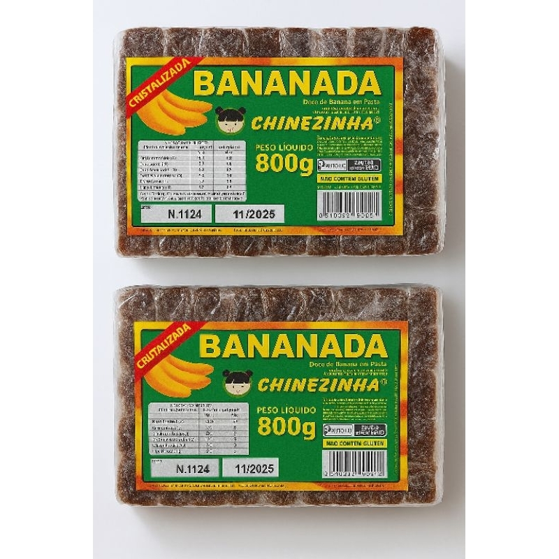 kit Doce Bananada Cristalizada Mariola com 2 pacotes. kit Doce Bananada Cristalizada Mariola com 2 pacotes.