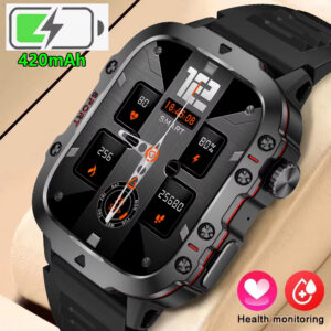 Smartwatch Monitor de frequência cardíaca Relógios masculinos Bluetooth Call Esportes Fitness Relógio inteligente - Oferta na Shopee