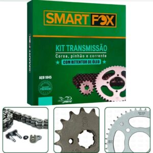Kit Relação Transmissão Com RETENTOR Cg Titan Fan 125/150/160 Todas Aço 1045 - Oferta na Shopee