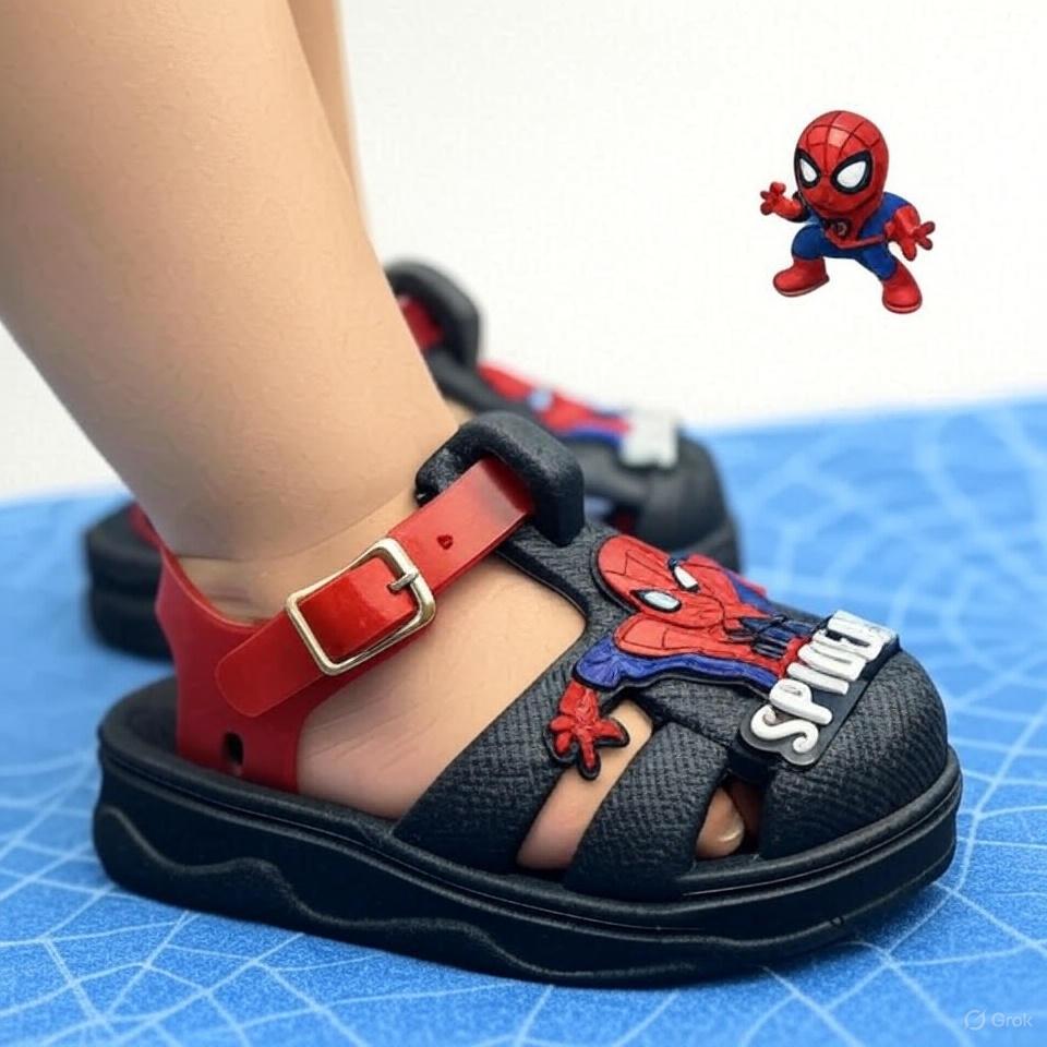 Sandália Babuche Infantil Menino Homem Aranha Zigg Spider Man Lançamento Confortável Sandália Babuche Infantil Menino Homem Aranha Zigg Spider Man Lançamento Confortável