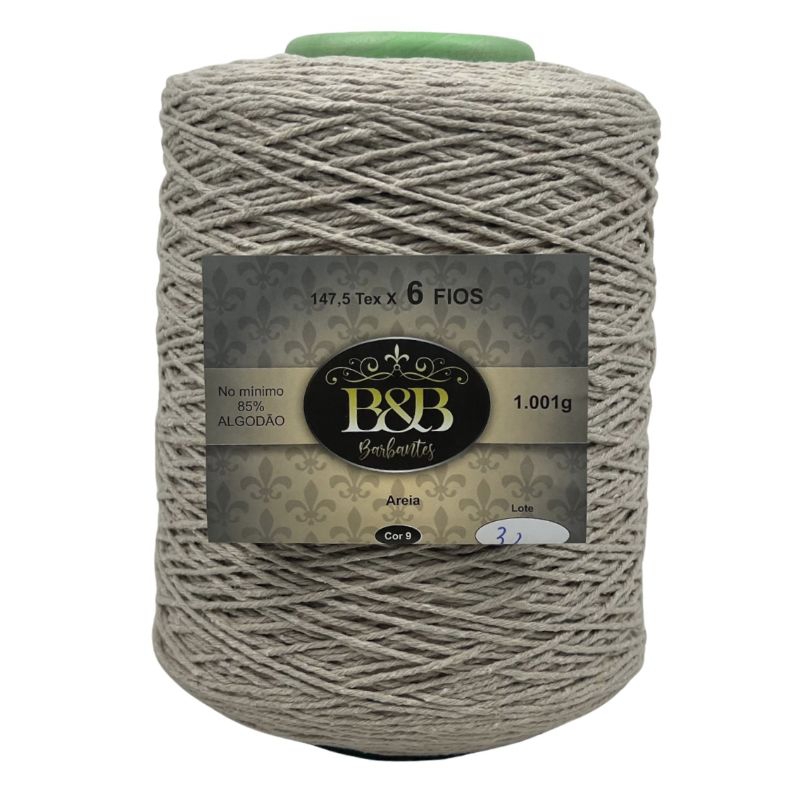 Barbante Fio 6 B&b 1kg Areia Cor 09 (1 Kg) Barbante Fio 6 B&b 1kg Areia Cor 09 (1 Kg) - Oferta na Shopee