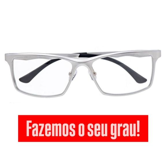Armação Óculos grau Aluminio Esportivo fechado Armação Óculos grau Aluminio Esportivo fechado