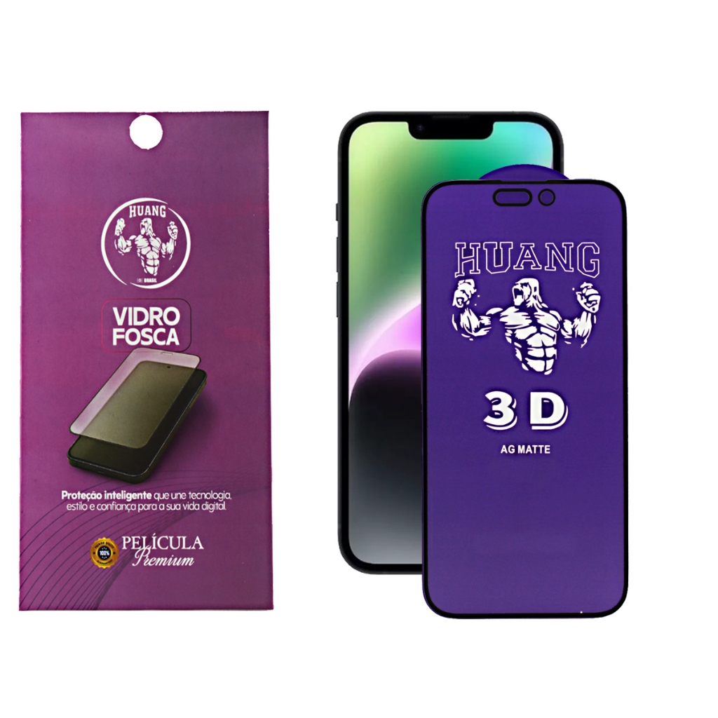 Película Vidro Fosca para iPhone Huang Premium Película Vidro Fosca para iPhone Huang Premium - Oferta na Shopee