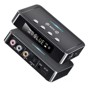 Transmissor / Receptor Bluetooth 5.0 Optica Nfc Rca Tv Som Preto - Oferta na Shopee