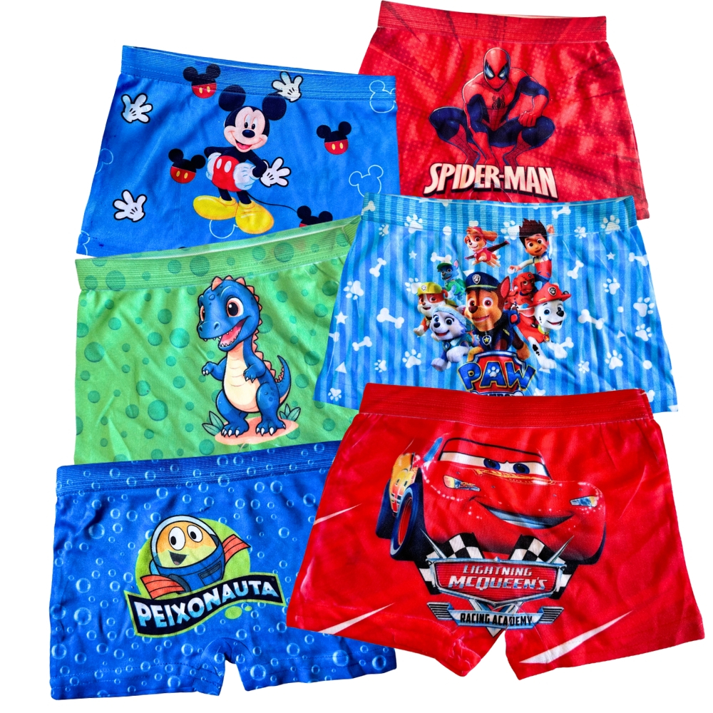 Kit 5 10 Cuecas Boxer Menino Estampadas Sublimadas Personagens super heroi Infantis Conforto Diário Kit 5 10 Cuecas Boxer Menino Estampadas Sublimadas Personagens super heroi Infantis Conforto Diário - Oferta na Shopee