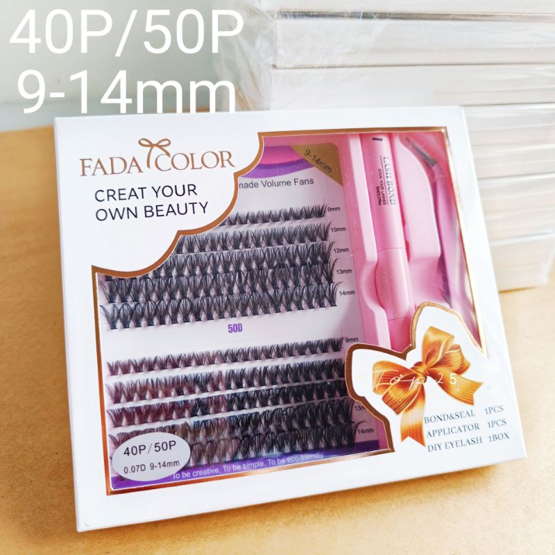 Kit extensão de cílios tufinho Lash iniciante FADA COLOR-MIX 9-14MM Kit extensão de cílios tufinho Lash iniciante FADA COLOR-MIX 9-14MM - Oferta na Shopee