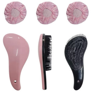 kit 20 peças sendo 10 escovas mágica e 10 toucas de cetim envio imediato - Oferta na Shopee