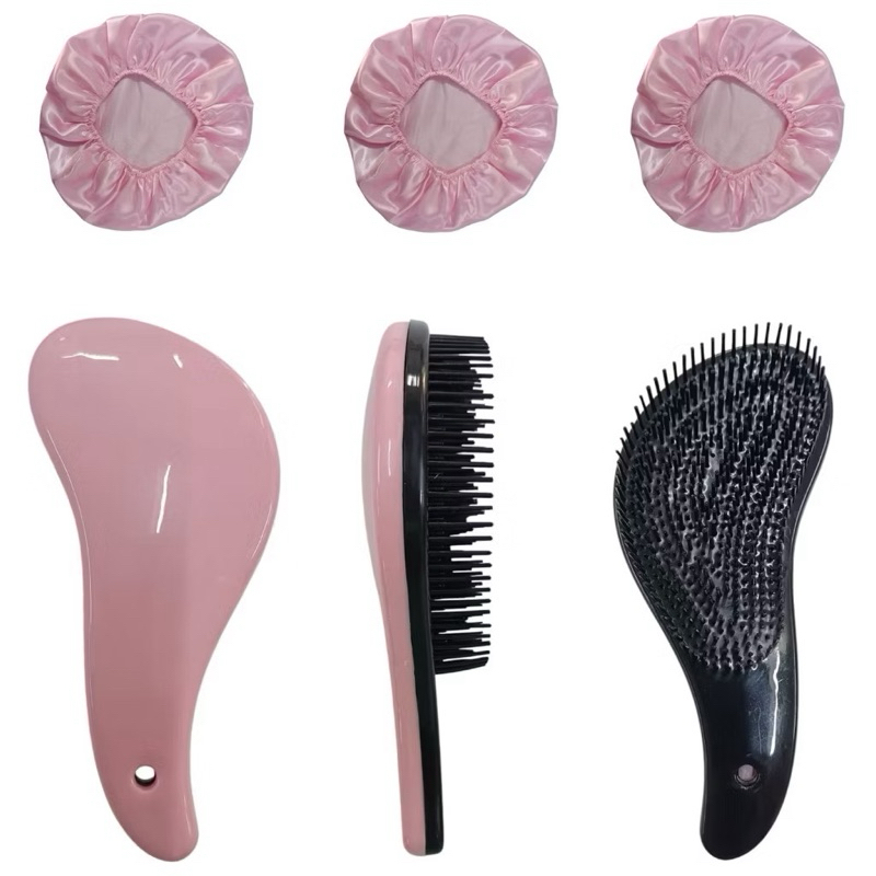 kit 20 peças sendo 10 escovas mágica e 10 toucas de cetim envio imediato kit 20 peças sendo 10 escovas mágica e 10 toucas de cetim envio imediato - Oferta na Shopee