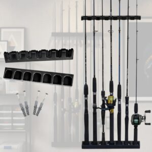 Suporte Para 7 Varas Top Rack Organizador Suporte Parede Pesca Incluso Parafusos e Buchas Para Fixação - Oferta na Shopee