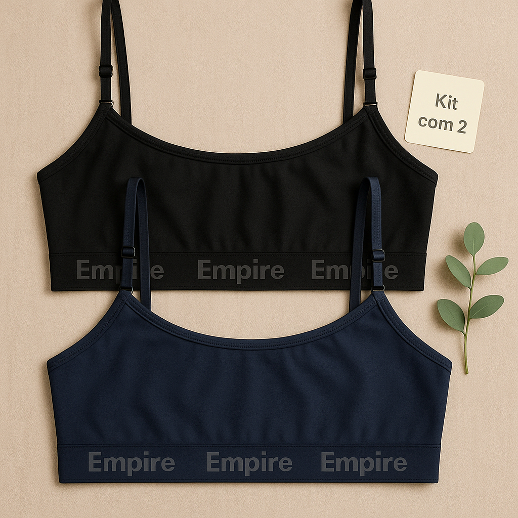 Kit 2 Top Feminino Forrado de Microfibra Sutiã Sem Bojo Top Fitness de Academia Adulto e Juvenil Kit 2 Top Feminino Forrado de Microfibra Sutiã Sem Bojo Top Fitness de Academia Adulto e Juvenil - Oferta na Shopee