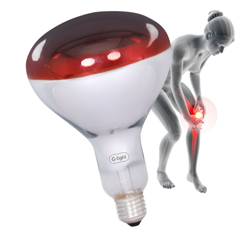 Lâmpada Luz Infravermelho para Fisioterapia dores musculares 150W Lâmpada Luz Infravermelho para Fisioterapia dores musculares 150W